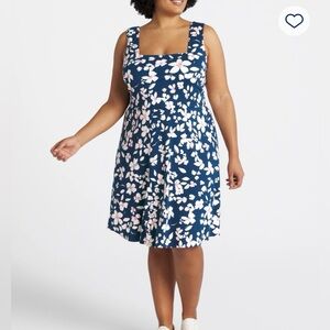 EUC Fortune + Ivy floral dress - Size 1X